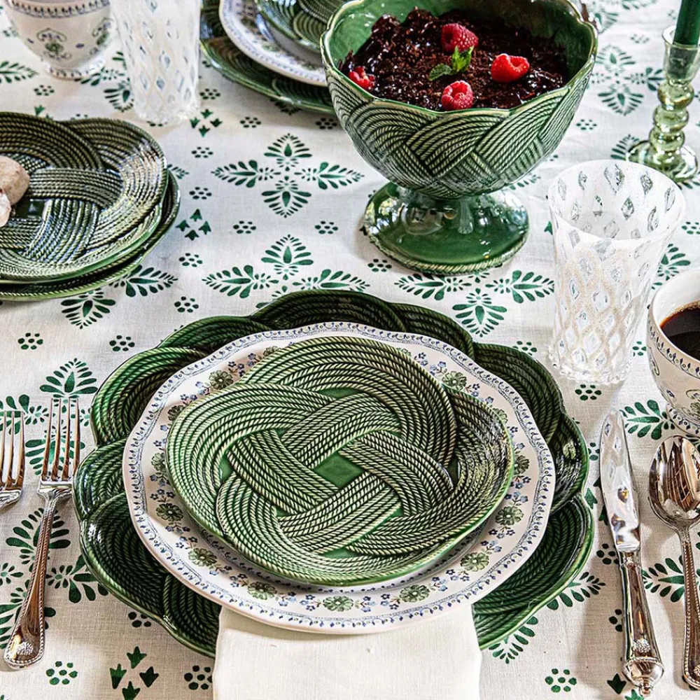 Juliska Dinnerware|Le Panier Mystic Knot Dessert/Salad Plate in Basil