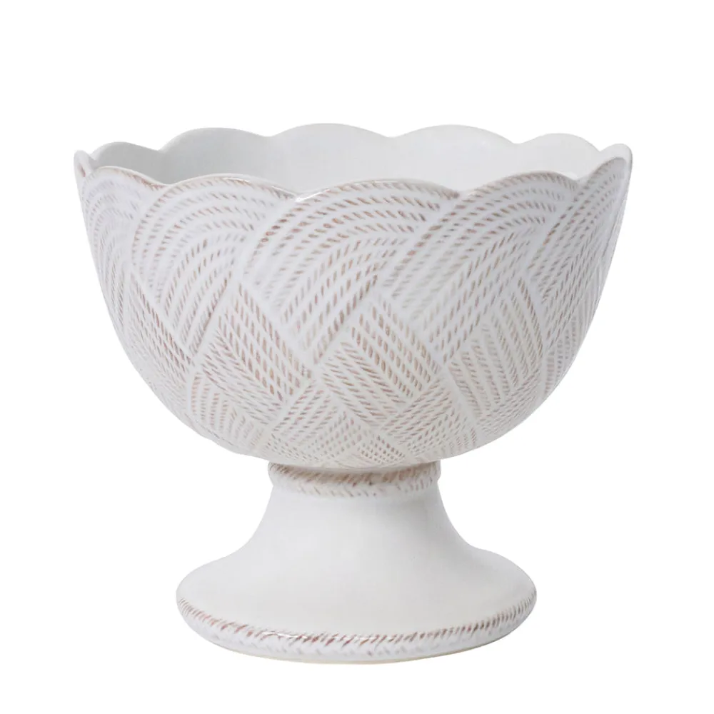 Juliska Dinnerware|Le Panier Mystic Knot Footed Bowl in Whitewash