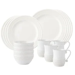 Juliska Dinnerware|Le Panier Whitewash 16 pc Set