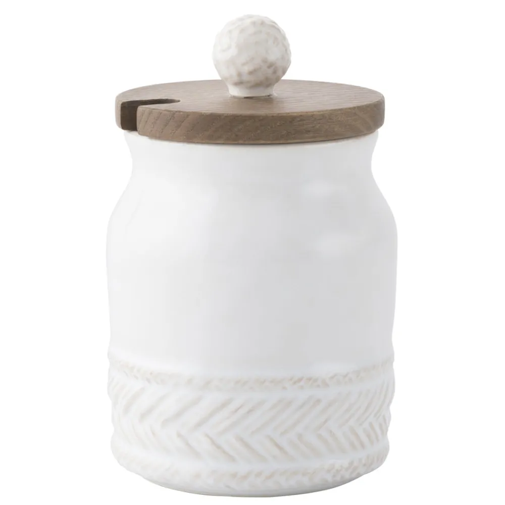 Juliska Pantry|Dinnerware|Le Panier Whitewash Sugar Pot