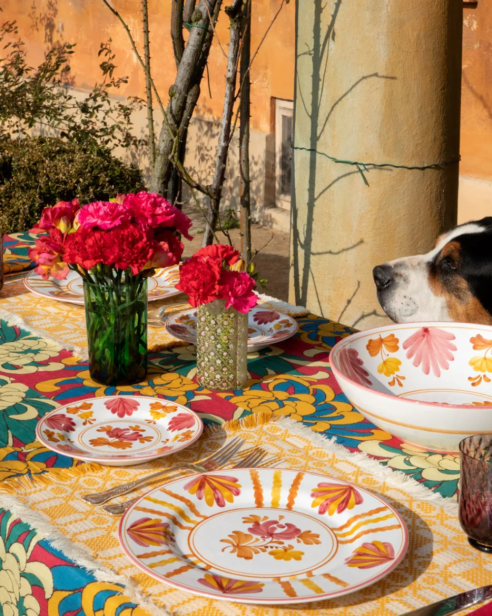 Cabana Place Settings & Linens|Lecce Placemat in Yellow