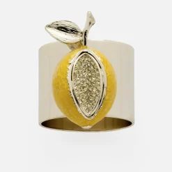 Joanna Buchanan Place Settings & Linens|Lemon Napkin Rings, Set of Two