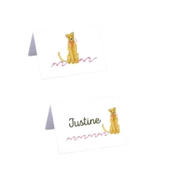 Flying Sheep Country Stationery|Décor|Leopard with Pink Bow Place Cards