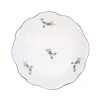 Z.d.G. Dinnerware|Les Bleuets Bowl, Bleu Egyptien et Vert