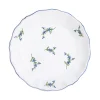 Z.d.G. Dinnerware|Les Bleuets Dinner Plate in Bleu Égyptien et Vert