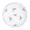 Z.d.G. Dinnerware|Les Bleuets Salad Plate, Bleu Égyptien et Vert
