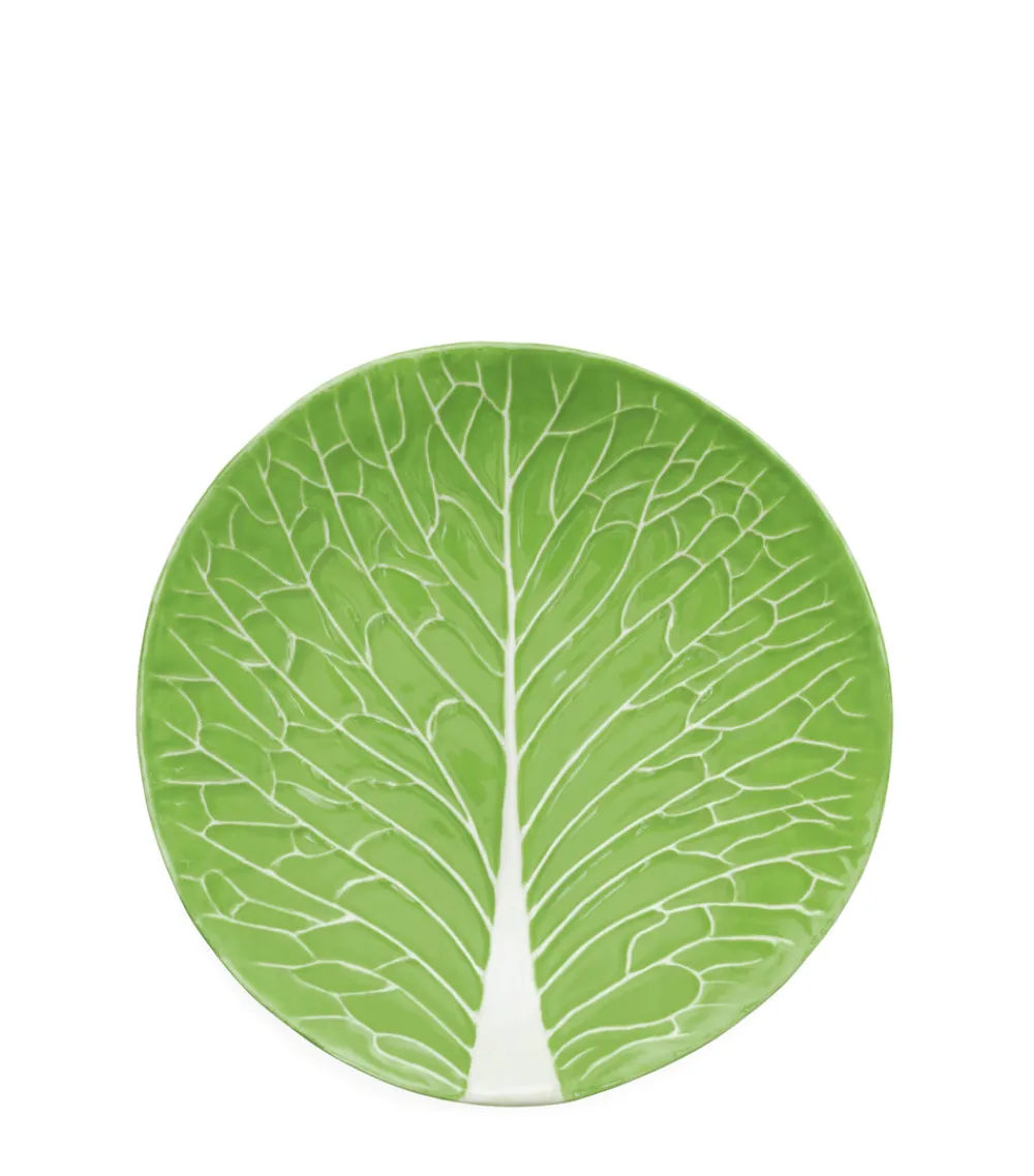 Tory Burch Dinnerware|Lettuce Ware Canapé Plate in Green, Set of 4