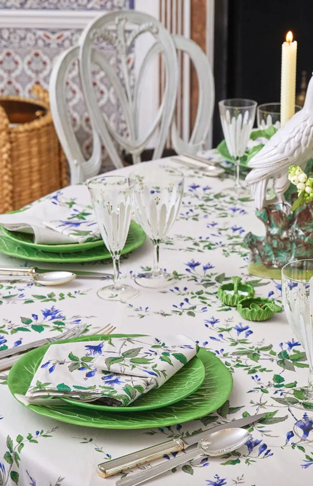 Tory Burch Dinnerware|Lettuce Ware Canapé Plate in Green, Set of 4