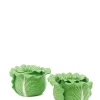 Tory Burch Dinnerware|Lettuce Ware Candle Holder in Green, Set of 2