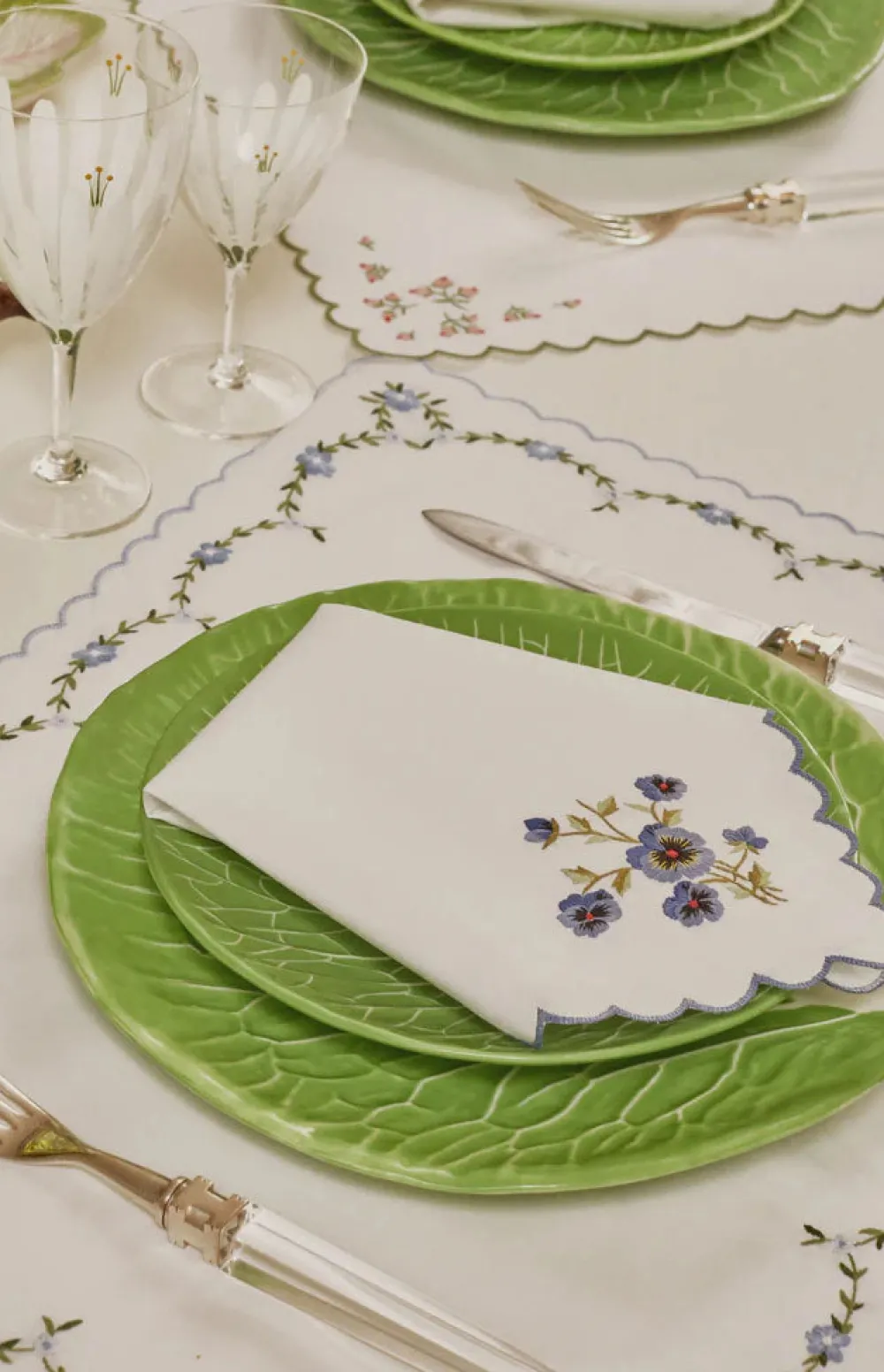 Tory Burch Dinnerware|Lettuce Ware Dinner Plate in Green, Set of 2