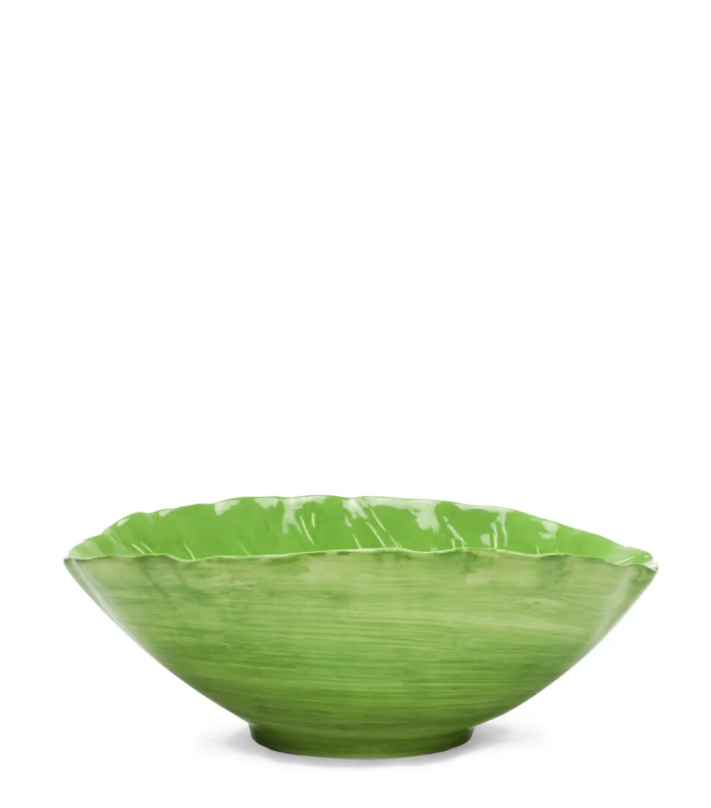 Tory Burch Dinnerware|Lettuce Ware Serving Bowl in Green