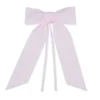 TriChi Design Place Settings & Linens|Light Pink Velvet Napkin Bows, Set of 4