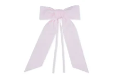 TriChi Design Place Settings & Linens|Light Pink Velvet Napkin Bows, Set of 4
