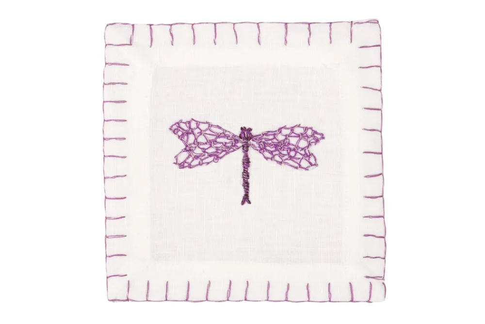 Francesca Miranda Place Settings & Linens|Lila Cocktail Napkin, Set of 4