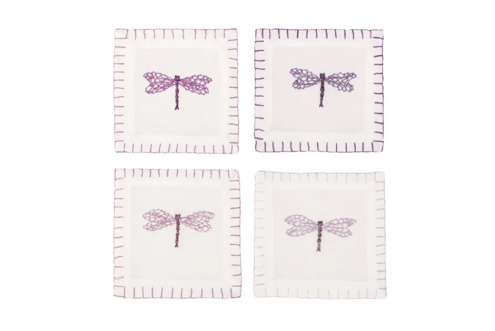 Francesca Miranda Place Settings & Linens|Lila Cocktail Napkin, Set of 4