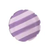 Vaisselle Dinnerware|Lila Dessert Plate in Lila Light & Dark Lilac Stripe