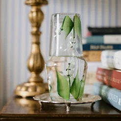 Petra Palumbo Glassware|Lily Of The Valley Carafe And Tumbler