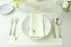 TriChi Design Place Settings & Linens|Lily of the Valley Collection Placemat, Set of 4
