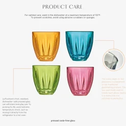 La Rochere Glassware|Lily Tumbler in Kiwi, Set of 6