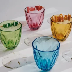 La Rochere Glassware|Lily Tumbler in Raspberry, Set of 6