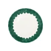 VIETRI Dinnerware|Lisbon Green Brushstroke Salad Plate