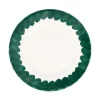 VIETRI Dinnerware|Lisbon Green Brushstroke Dinner Plate
