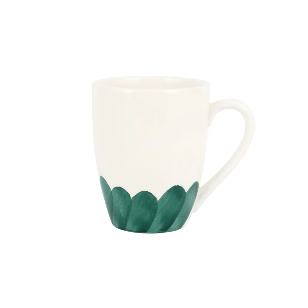 VIETRI Dinnerware|Lisbon Green Brushstroke Mug