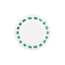 VIETRI Dinnerware|Lisbon Green Stitch Cocktail Plate