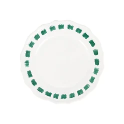 VIETRI Dinnerware|Lisbon Green Stitch Salad Plate