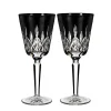 Waterford Glassware|Lismore Black Goblet 10 oz, Set of 2