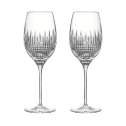 Waterford Glassware|Lismore Diamond Essence White Wine Medium 15.5oz, Set of 2