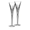 Waterford Glassware|Lismore Diamond Toasting Flute, Pair