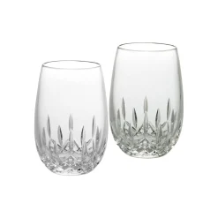Waterford Glassware|Lismore Essence Stemless Wine White 12 oz, Set of 2