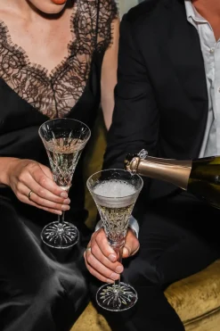 Waterford Glassware|Lismore Toasting Flute, Pair