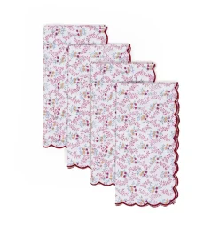 Sharland England Place Settings & Linens|Little Flower Napkins, Set Of 4