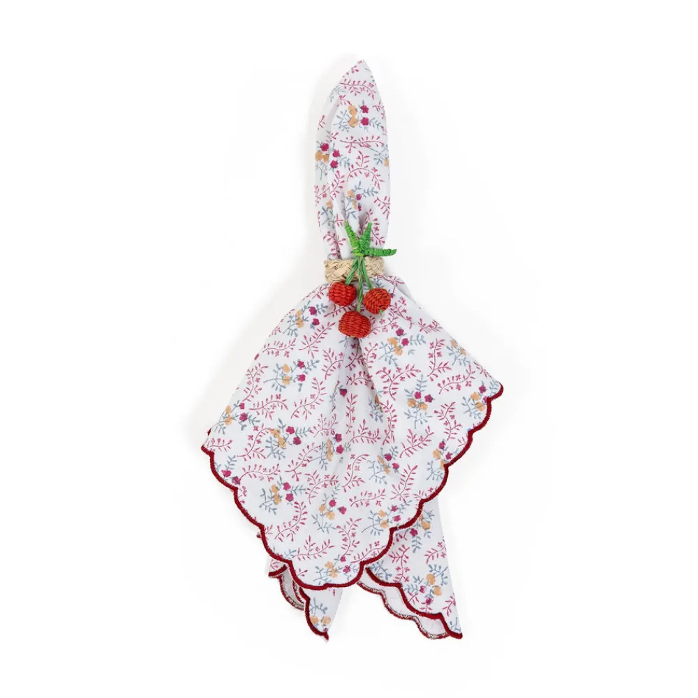 Sharland England Place Settings & Linens|Little Flower Napkins, Set Of 4