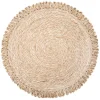 Caravan Place Settings & Linens|Loopy Abaca 15" Round Placemat in Natural, Set of 4