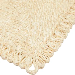 Caravan Place Settings & Linens|Loopy Square Placemat in Natural, Set of 4