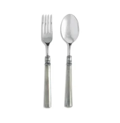 Match Dinnerware|Lucia Serving Fork & Spoon Set