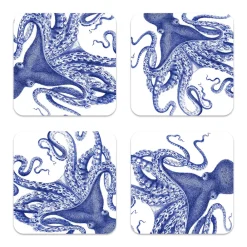 Caskata Place Settings & Linens|Lucy Birchwood Coasters, Set of 4