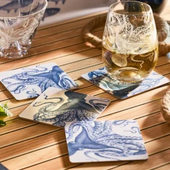 Caskata Place Settings & Linens|Lucy Birchwood Coasters, Set of 4