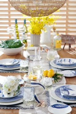 Caskata Dinnerware|Lucy Blue Coupe Dinner Plate