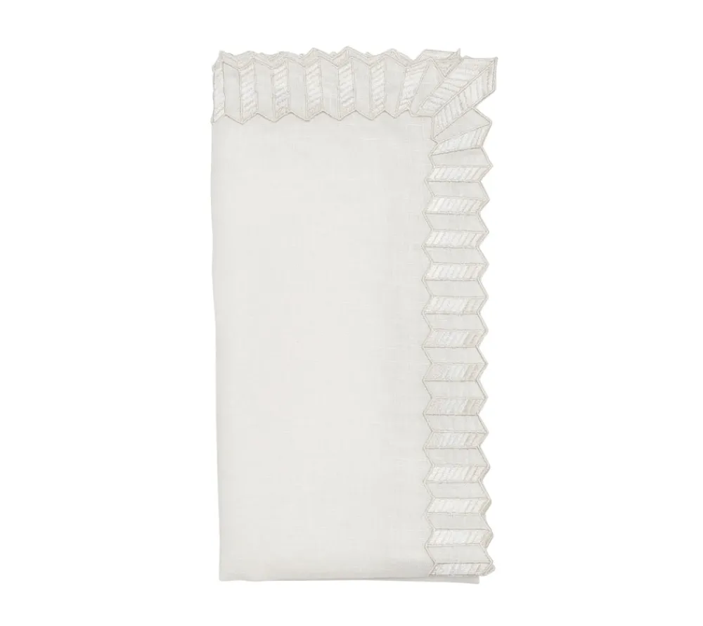 Kim Seybert Place Settings & Linens|Lumina Napkin in White, Set of 4