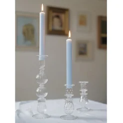 Issy Granger Candles|Luxor Glass Candlestick in Clear
