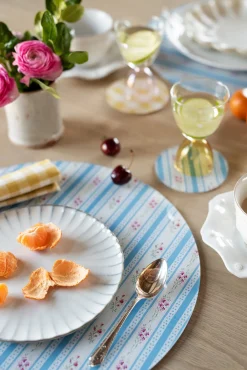 Proper Table Co. Place Settings & Linens|Mabel Vintage Floral Stripe Placemat