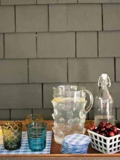 Proper Table Co. Place Settings & Linens|Mack Blue Gingham Coaster Set