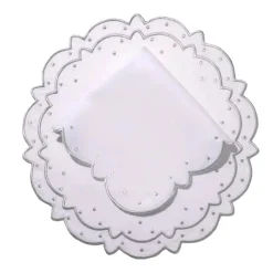 Loulou La Dune Place Settings & Linens|Made-to-Order Suzette Linen Placemat and Napkin, Set of 12 in Silver