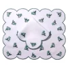 Loulou La Dune Place Settings & Linens|Made-to-Order Violette Linen Placemat and Napkin, Set of 12 in Green