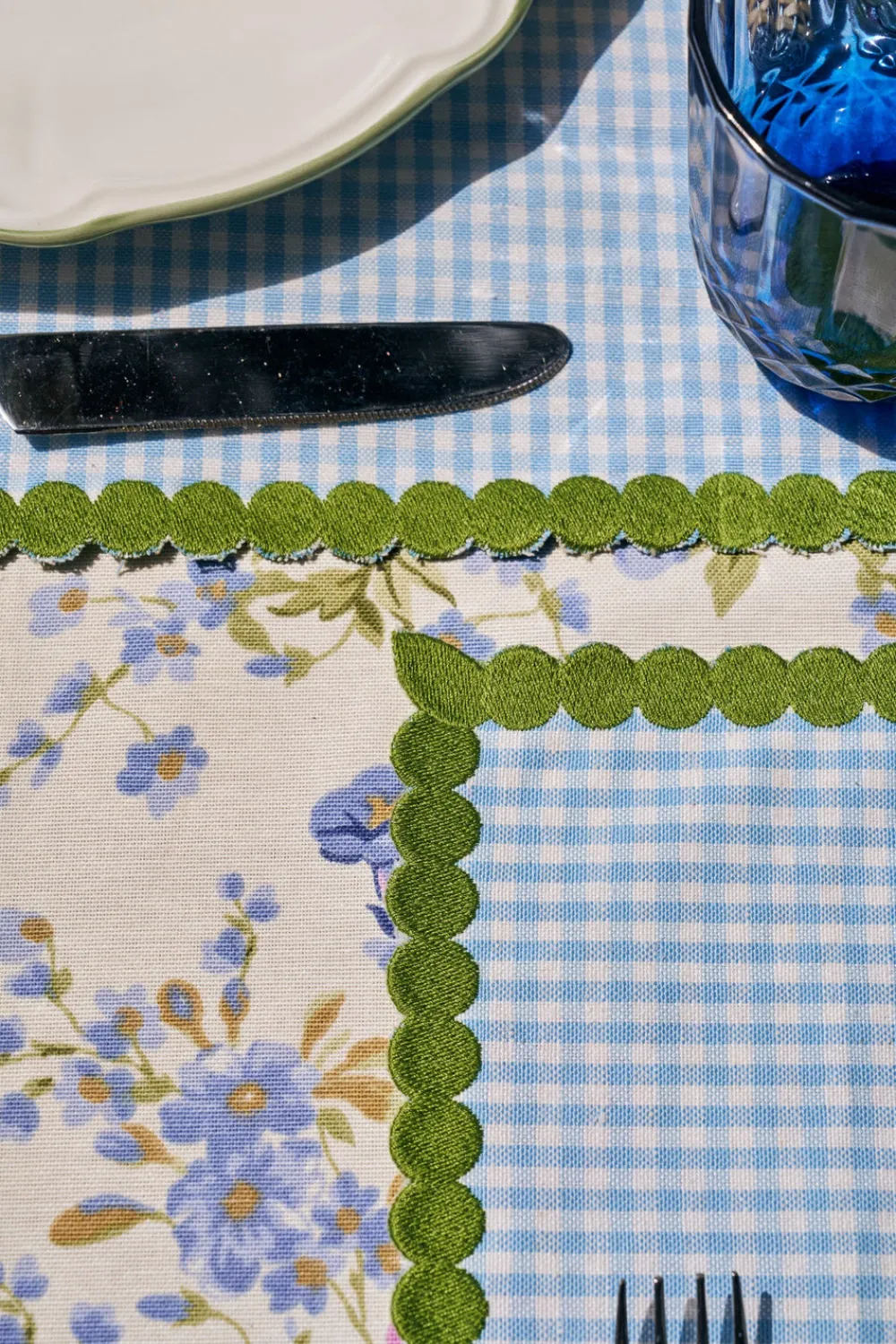 Loulou La Dune Place Settings & Linens|Maisie Napkins Blue, Set Of 4