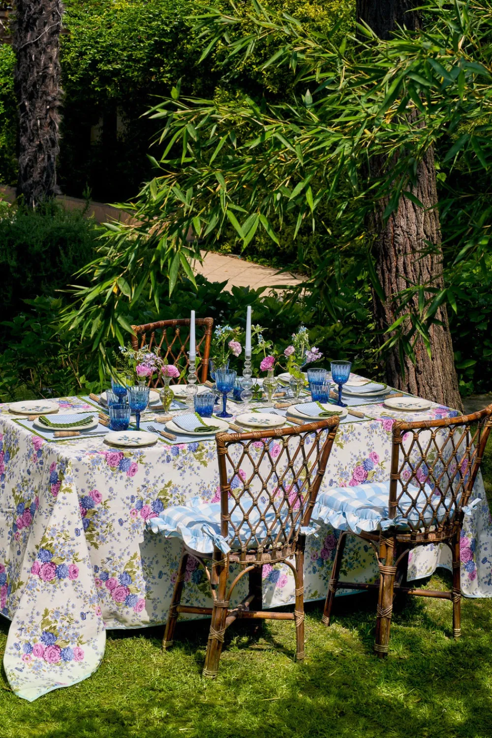 Loulou La Dune Place Settings & Linens|Maisie Napkins Blue, Set Of 4